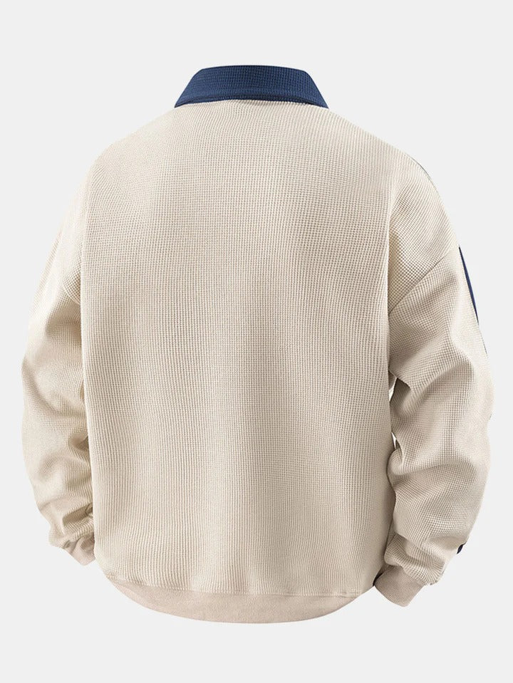 Maglione a contrasto CK™ con cerniera